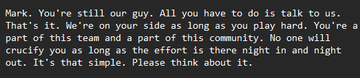 ScottBilleck's tweet photo. I've seen a lot of comments, DMs and tweets about Mark Scheifele over the past week. This one stood out, because I think it accurately reflects how much of the fanbase feels. #NHLJets https://t.co/CjWDxT4bD4