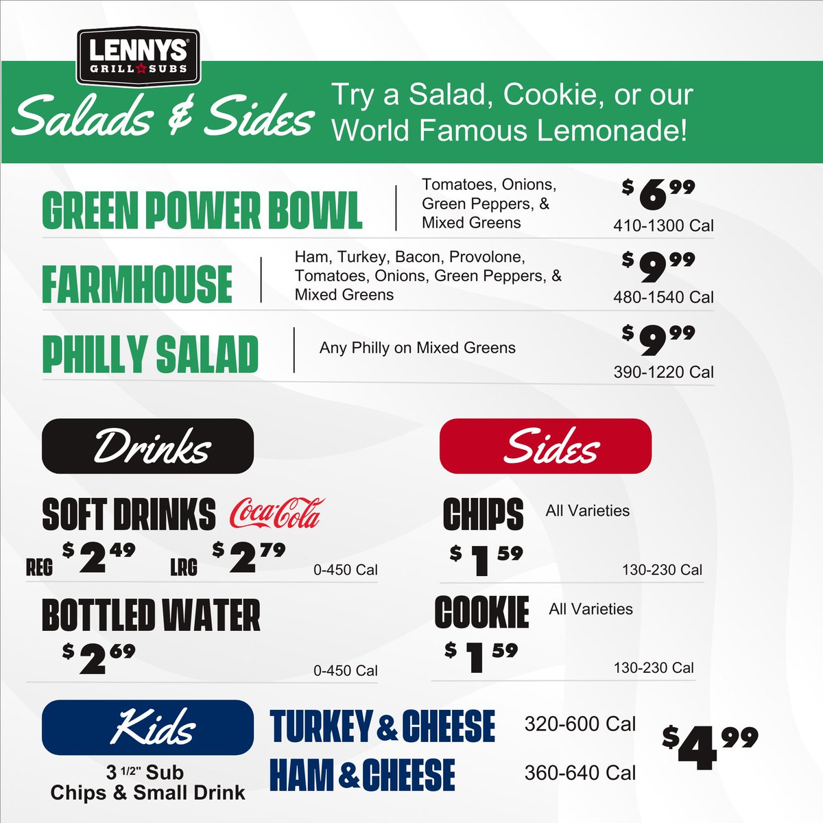 LennysGrapevine's tweet photo. Here is our menu: What are you in the mood for?? 😋😋 https://t.co/gUR3pgWYms