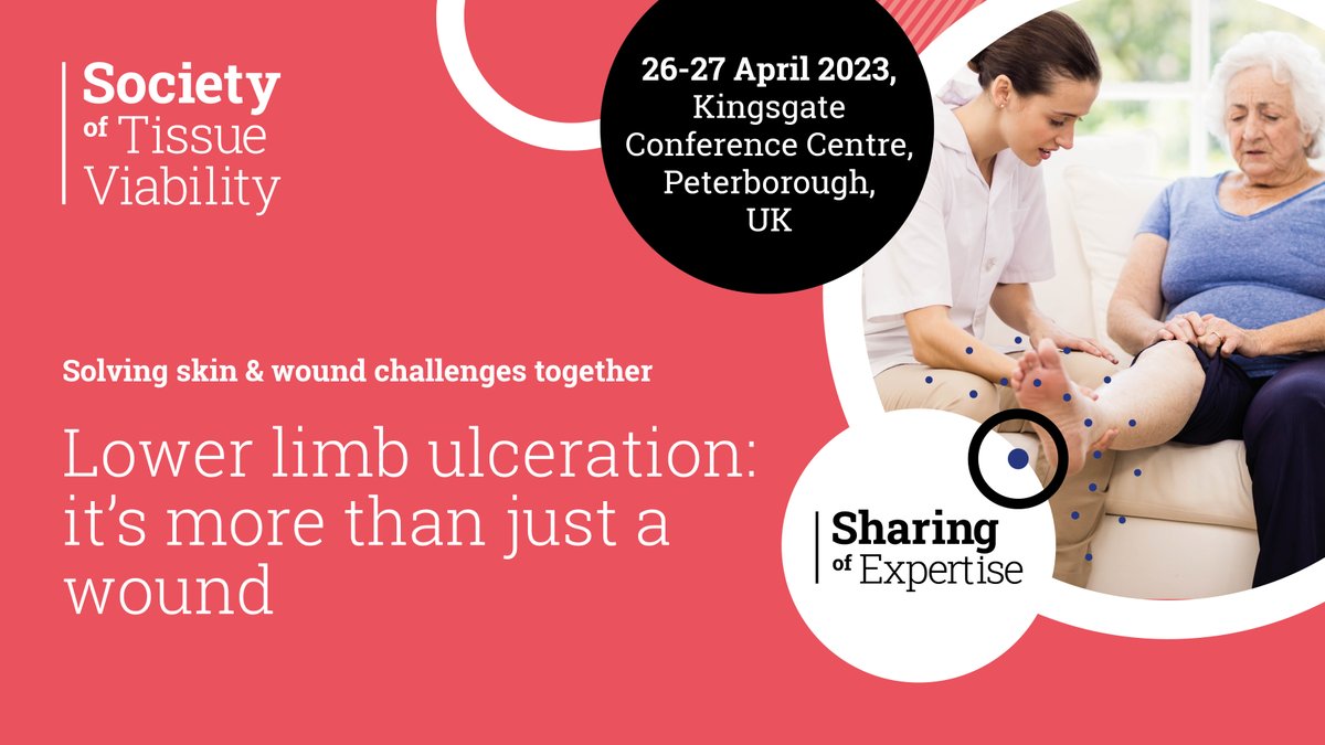 Interested in lower limb care? We have some fantastic lectures, debates and workshops at #SoTV2023 - you can still book your place for FREE and join the lower limb stream <a href="/LegsMatter/">LegsMatter</a>  #lowerlimbcare #legsmatter #venousdisease societyoftissueviability.org/whats-on/sotv-…