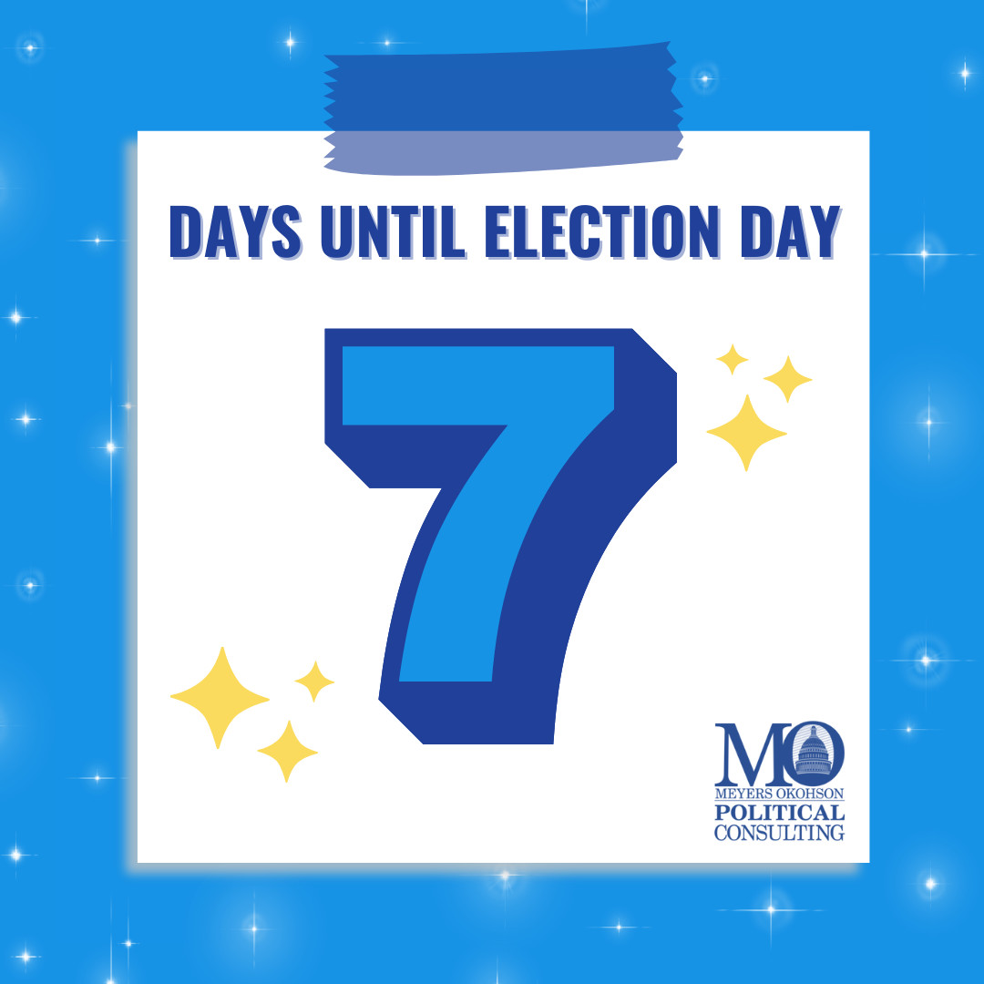 We are one week away from Election Day! Take this time to find your polling place and make a voting plan! 🗳️✨