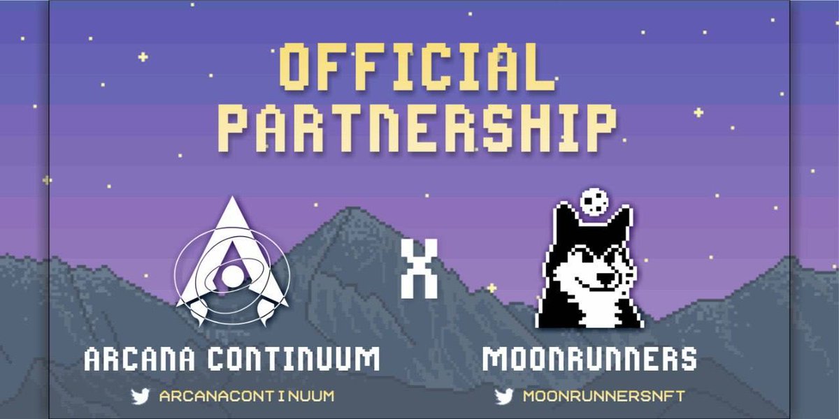 Arcana Continuum (@arcanacontinuum) on Twitter photo They say these wolves howl only at the moon, but this time they got the whole galaxy. 
Scouts reported they noticed some wolves in one of the abandoned cities.
<a href="/MoonrunnersNFT/">Moonrunners</a> will be the first project to get integrated into our game! They say these wolves howl only at the moon, but this time they got the whole galaxy. 
Scouts reported they noticed some wolves in one of the abandoned cities.
<a href="/MoonrunnersNFT/">Moonrunners</a> will be the first project to get integrated into our game!