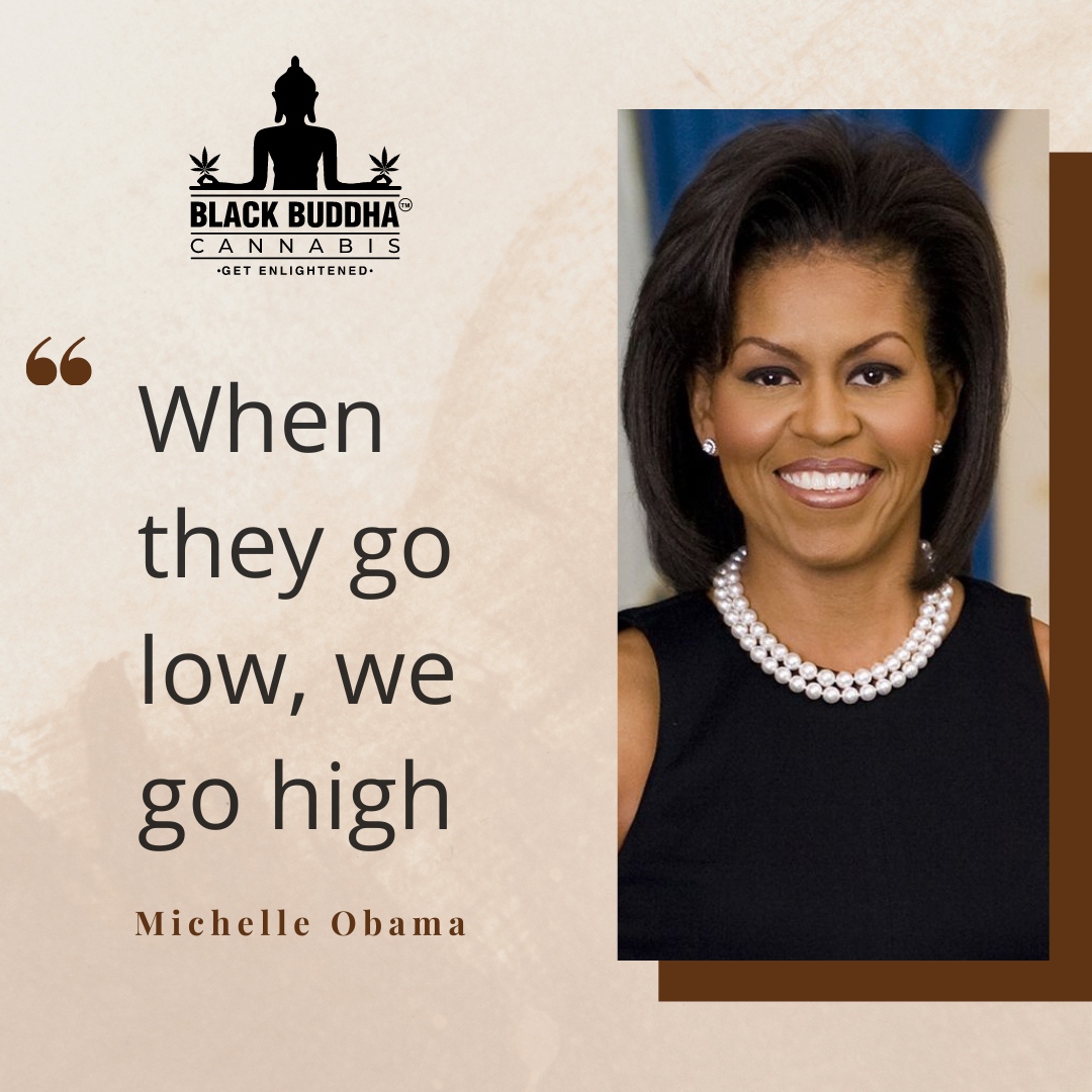 “When they go low, we go high” - Michelle Obama

This ☝🏾

As Women’s History Month comes to an end…

Stay high and keep shattering those glass (or grass) ceilings, ladies! #womenincannabis