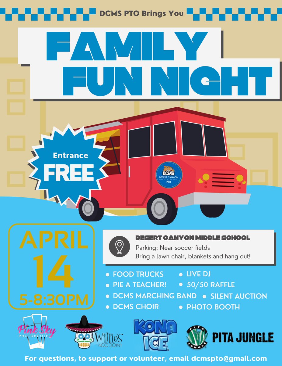 DCMSSUSD's tweet photo. Family Fun Night presented by PTO is coming up!   You don't want to miss it! https://t.co/4Ua8M5MJl5