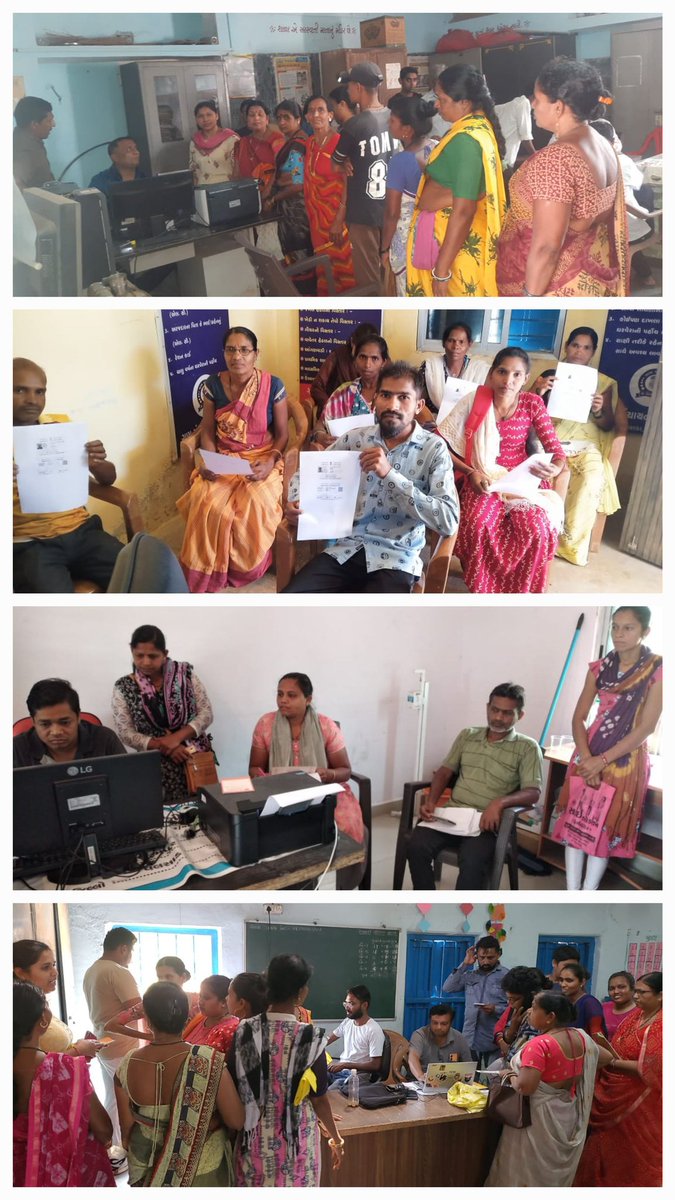 eGramValsad's tweet image. વલસાડ જિલ્લામાં આજે મહા ઝૂંબેશના ભાગરૂપે ગ્રામ પંચાયત ખાતે #eGram કેન્દ્રનાં #VCE મારફત 5000 કરતા પણ વધારે અસંગઠિત શ્રમિકોના #eShram કાર્ડ બનાવવામાં આવ્યા તેમજ વિવિધ ગામોમાં રાત્રી કેમ્પનું આયોજન કરી #eShram કાર્ડની કામગીરી રાત્રી સમય દરમિયાન પણ પુરજોશથી ચાલી રહેલ છે
@DDO_VALSAD