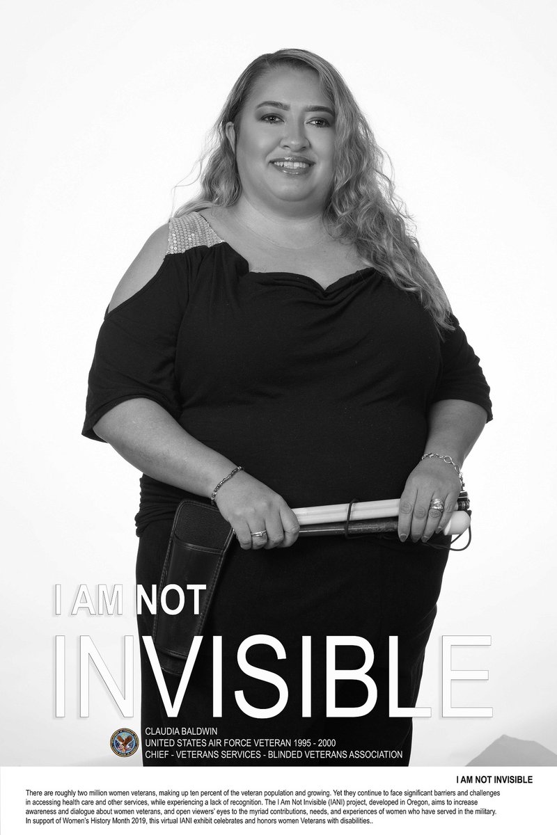 VAWomenVets's tweet photo. On National Blinded Veterans Day, we highlight United States Air Force Veteran, Claudia Baldwin. We Honor your Service!
Read more about Claudia.
https://t.co/C53oG2k2a5
#BlindedVeteransDay #IANI https://t.co/o6SYhdCODg