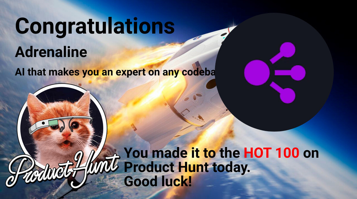 Congratulations to Adrenaline and for making the Product Hunt Hot 100 list. Support them today at producthunt.com/posts/adrenali…

Don't forget to follow us golaunchclub fo