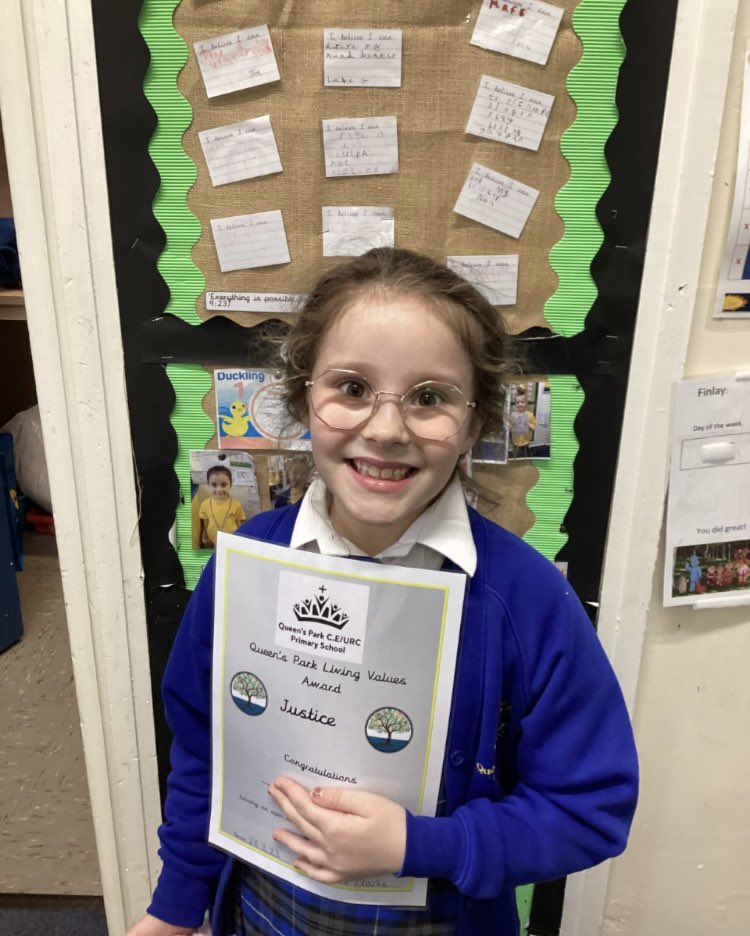 Q2’s Living Values winners 🎉🎉 <a href="/QueensCoEURC/">Queen's Park C.E/U.R.C. Primary School</a>