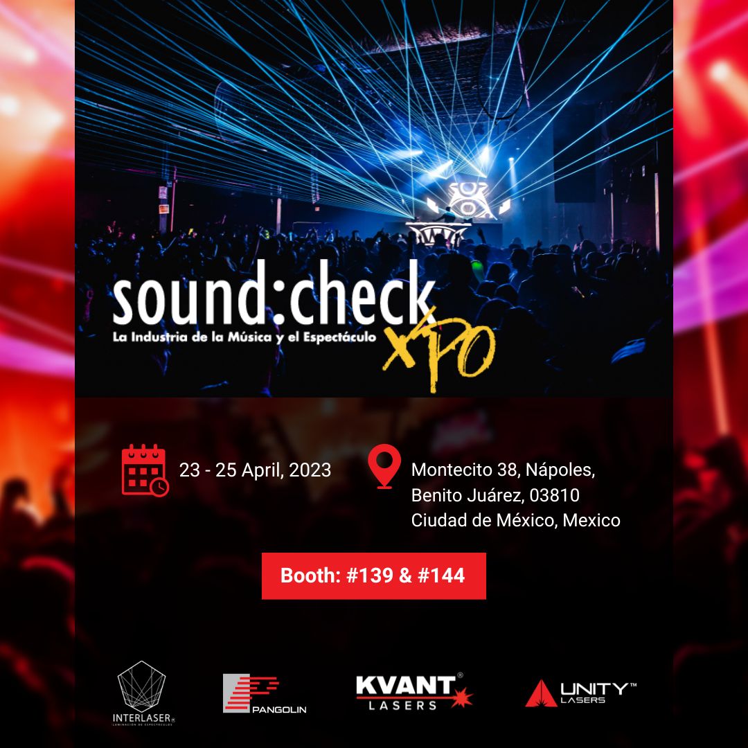 PangolinSystems's tweet image. 📣 Exciting news! We&apos;re thrilled to share that we&apos;ll be attending @soundcheckXpo with our partner Interlaser! If you&apos;re attending SoundCheck XPO, be sure to stop by our booth and say hi! 👋

#SoundCheckXPO #MexicoCity #AudioTechnology #showlaserméxico #iluminacion