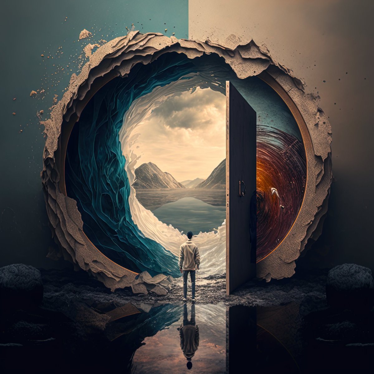 A artwork form #Activeartcollective PORTALS collection 
To Better Lands 
all for 25.00 ꜩ #tezos 
link -objkt.com/asset/KT1U3jqh…