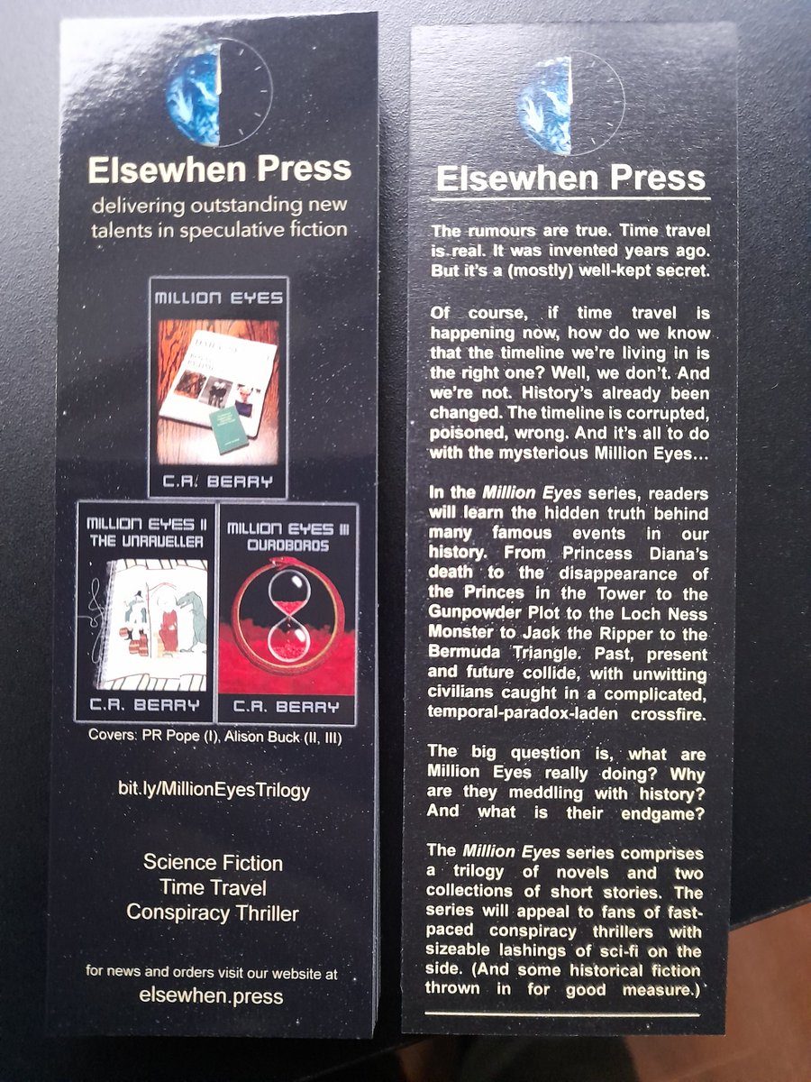 Just received some beautiful new bookmarks from <a href="/elsewhenpress/">Elsewhen Press</a> today! 😍😍