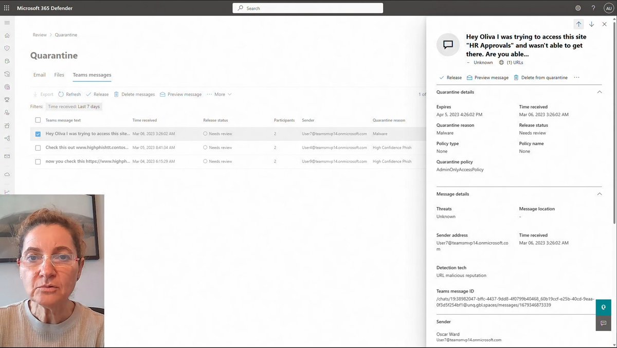 bsuneja's tweet photo. #MicrosoftDefender capabilities come to @MicrosoftTeams.
#MicrosoftSecure #cybersecuirty https://t.co/sIbxP8VXRY