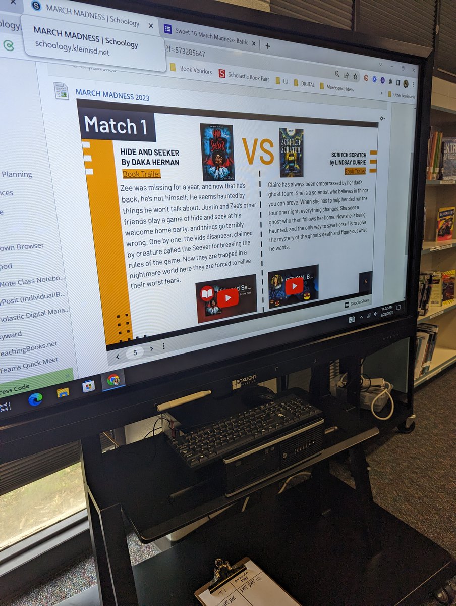 KlebLibrary's tweet image. Last week we voted on our Sweet 16 Round for our March Madness Battle of the Books, this week we are voting for our Elite 8 and Final 4! Stay tuned for which book makes it to the Championship Round! @KleinLibraries