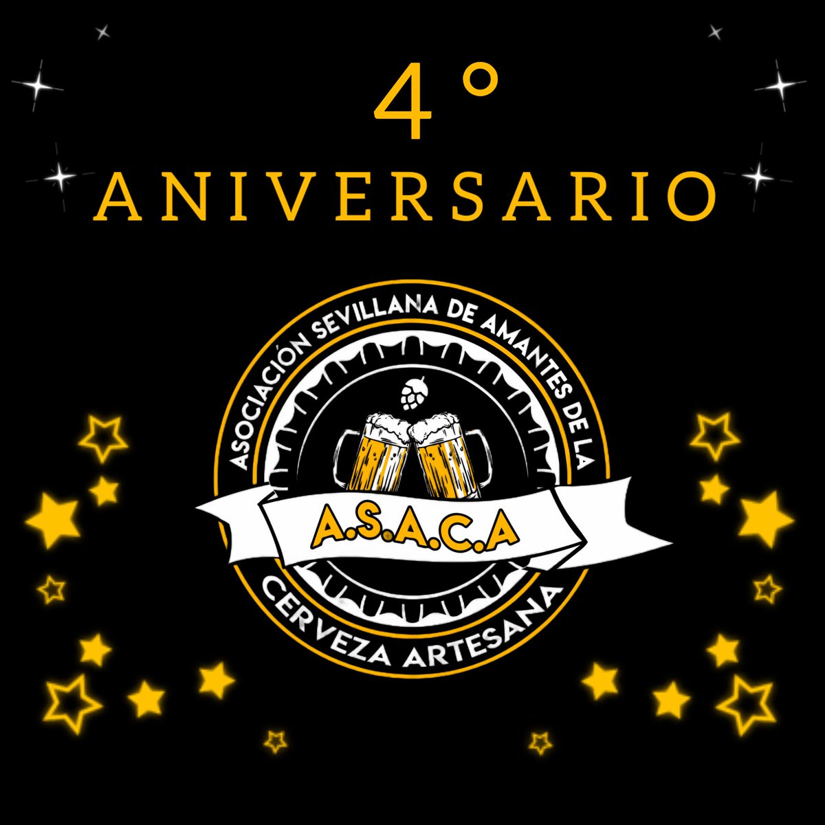 ASACAinfo's tweet photo. 🍻🍻¡¡¡IV ANIVERSARIO DE ASACA!!🍻🍻

Tras la encuesta realizada internamente se celebrará:

🗓️ 01/04/2023
🕐 13:00h
🌇 El Mercado de Emma

Todos aquellos soci@s interesados en participar pueden inscribirse en el grupo de WhatsApp de la asociación. https://t.co/ZReJ9Gwyap