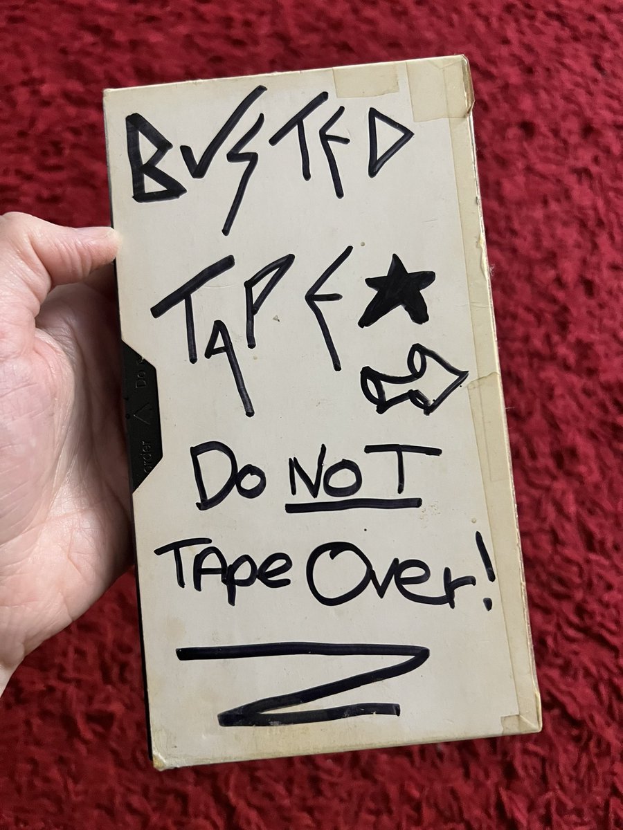 #Busted20 12 year old me is freaking out about getting @Busted tickets again tomorrow!! just found this at my mums, I used to tape EVERY single thing! 😂 I wonder what’s on it? 🤔 @mattjwillis @JamesBourne @CharlieSimpson