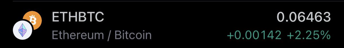 There is no perfect coin. There are no gurus. Only cycles. $USD leads to $BTC leads to $ETH leads to alts. $ETH up on the day $BTC down. Don’t get mad. Get profitable.