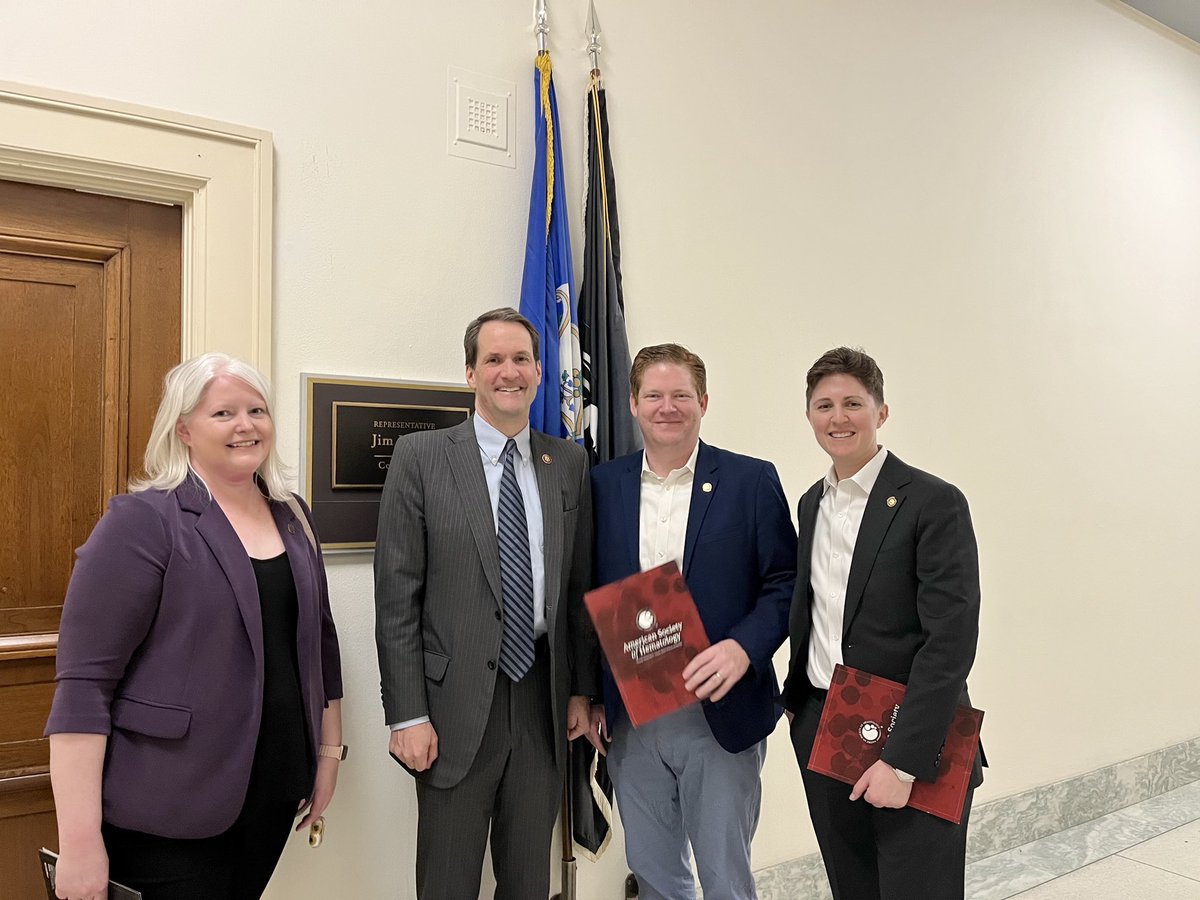 Thanks to @jahimes for supporting @NIH funding and #conquerSCD. Great day on the Hill with @ASH_hematology #fight4hematology