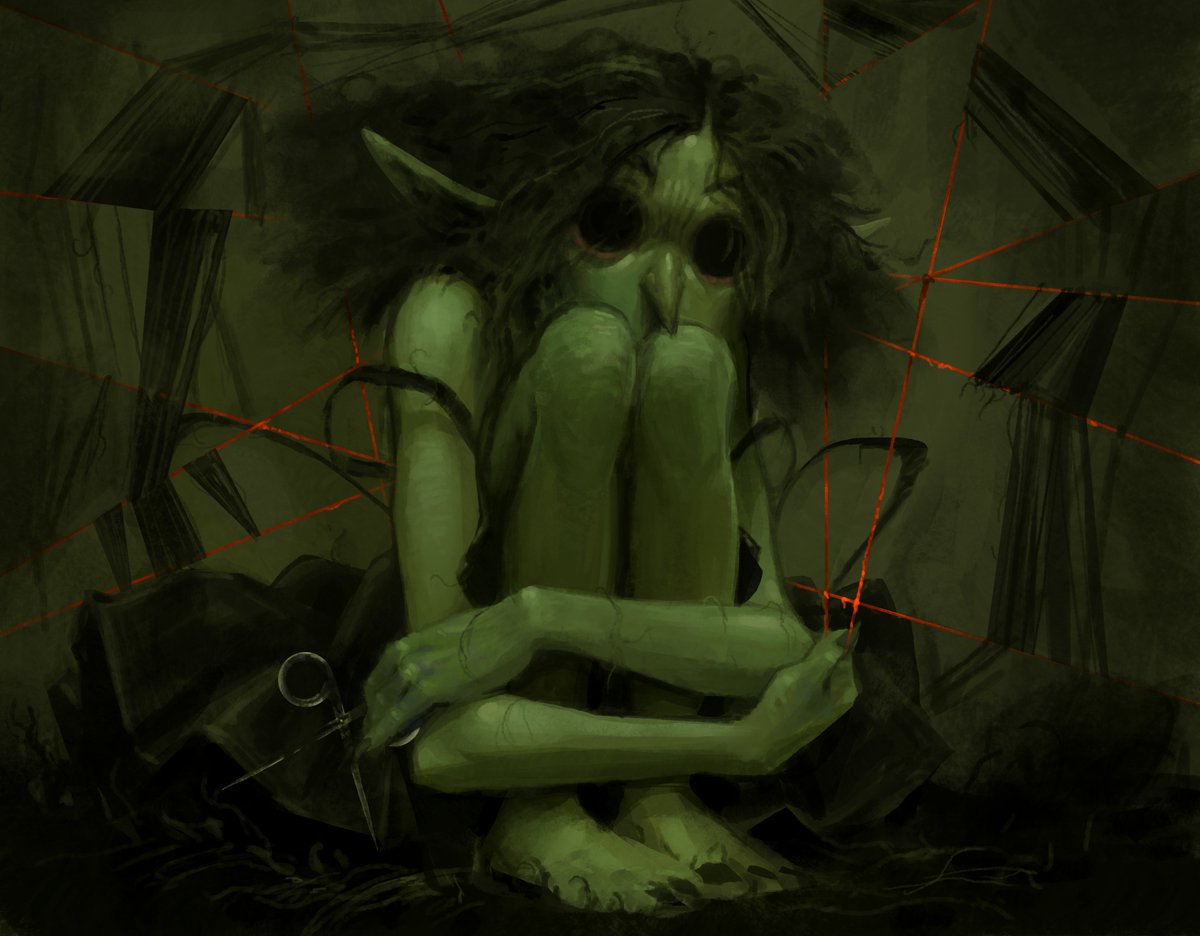 TheGoblinWorks's tweet photo. The Cursed Witch Nilboglin - before she went insane. https://t.co/HccrH10MbI
