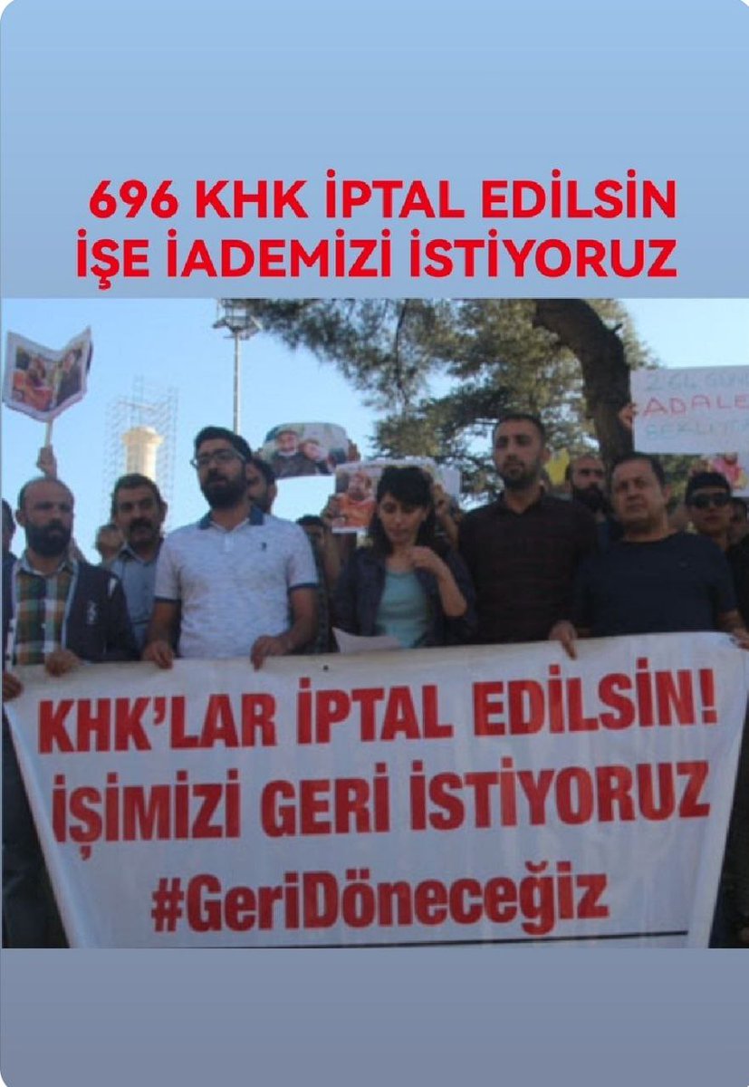 Sayın Devlet Büyükleri 2018 den bu yana 696 khk kapsamında zorunlu emekli edilen bizleri maddenin iptali nedeniyle yeniden gündeme almanızı ve işe iademiz konusunda destek olmanızı bekliyoruz <a href="/RTErdogan/">Recep Tayyip Erdoğan</a> <a href="/dbdevletbahceli/">Devlet Bahçeli</a> #ToplumsalBeklentilerPaketi