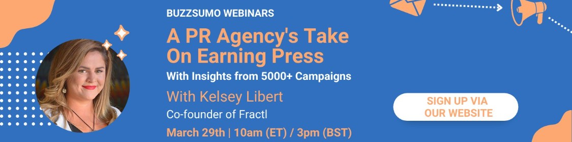 KelseyLibert's tweet photo. Want to see the pitches @fractlagency sent to earn placements with @nytimes, @WSJ, @CNBC, @USATODAY, @thisisinsider, and other industry-leading sites? Don't miss my *exclusive* sneak peek in tomorrow's @BuzzSumo webinar on #DigitalPR #PRtips https://t.co/duHvSMa2qO https://t.co/BAi5vLtoNW