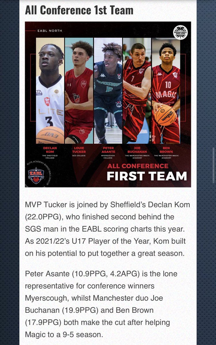 Congratulations to <a href="/USCSalkMBB/">USC Salk Basketball⚡️</a> signee <a href="/SbwDec/">Declan Kom</a> on being named to the First Team All Conference in the @OfficialEABL! Bright future and I’m excited to help him chase the dream! #StartWithSalk⚡️⚡️⚡️