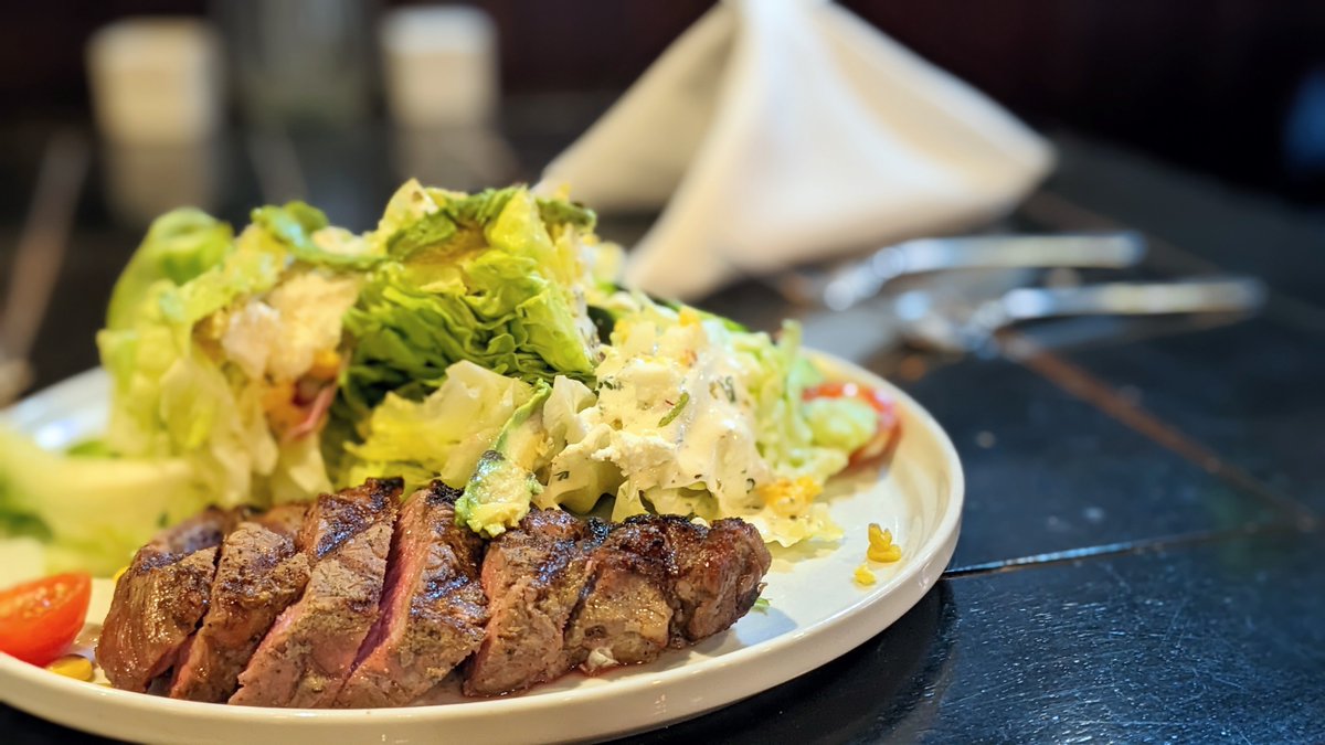 It may be March, but winter seems to be acting a but stubborn. So get your hands on our Winter Cobb Steak Salad? It's a little bit of both worlds with it's crisp and delicious greens with roasted corn, cherry tomatoes, and more, complimented by a juicy 6oz grilled strip steak.