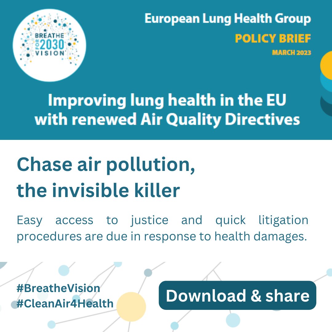 EFA_Patients's tweet photo. Science has already spoken loud and clear. The #lunghealth community calls for true accountability on #healthdamage due to #airpollution.
⏱️Timely compensation
🚯Strict penalties for polluters
⬇️Download the brief: https://t.co/lFUhfzGVt1
#BREATHEVision #CleanAir4health #AQ https://t.co/AXvVdRxlcW