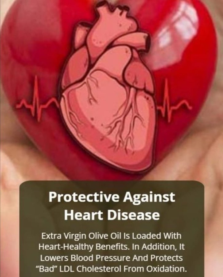 Why should we use Olive Oil on a daily basis?? One of the use cases is Olive Oil prevents heart disease.. 
Extra virgin olive oil has monounsaturated fatty acid and has been shown to reduce heart disease risk. 
Visit - evoopremo.com for more.

#fresholiveoil #Evoopremo