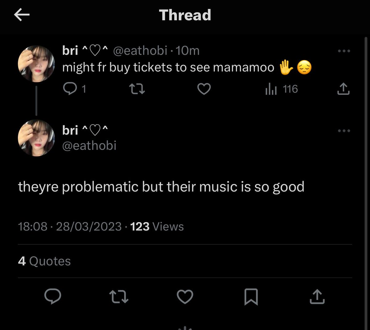 chaeinkiss's tweet photo. if yall wondering why mamamoo tickets selling fast https://t.co/WWU0CtrGtL