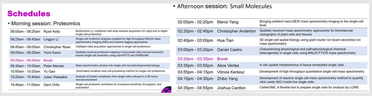 Dear #TeamMassSpec, if you are in #ACSSpring2023, stop by the #Single_Cell_MS symposium on Wednesday (Mar 29th) in Indiana Ballroom G of Indianapolis Marriott Downtown. We have excellent speakers and talks on #single_cell_proteomics and #single_cell_metabolomics