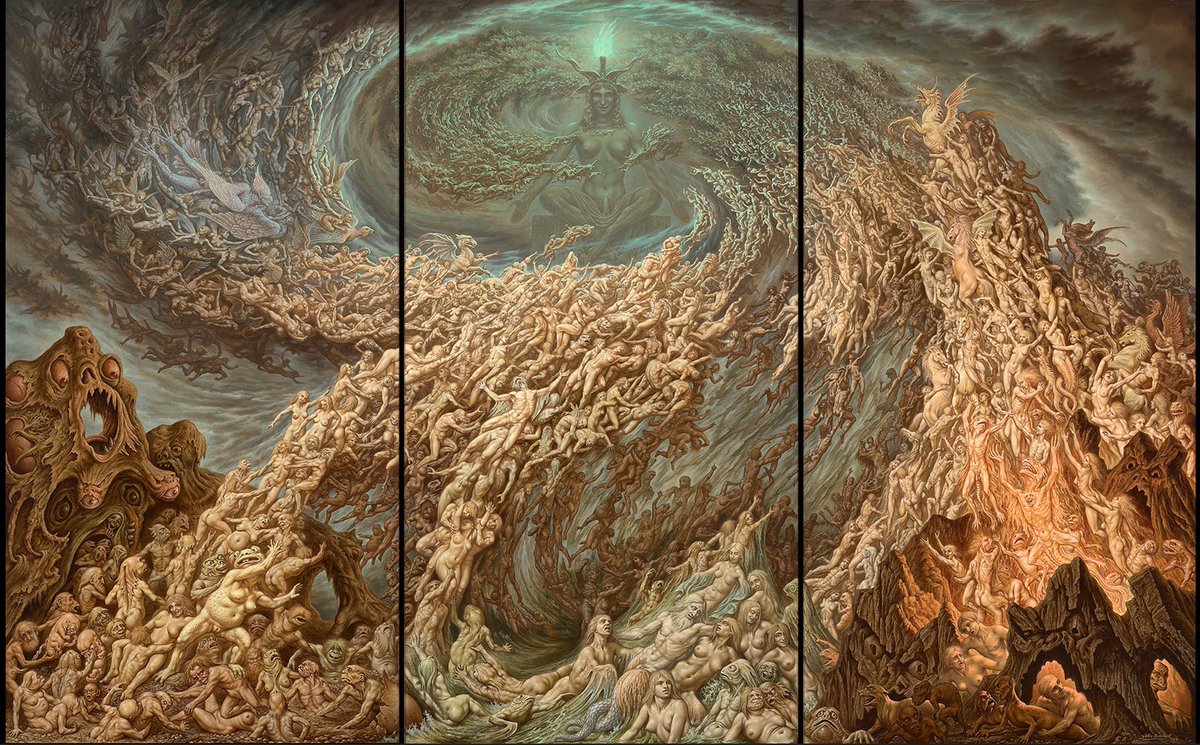 AcademiaAesthe1's tweet photo. The Adoration of Pan, 1979, by Johfra Bosschart https://t.co/UXvA0s8c49
