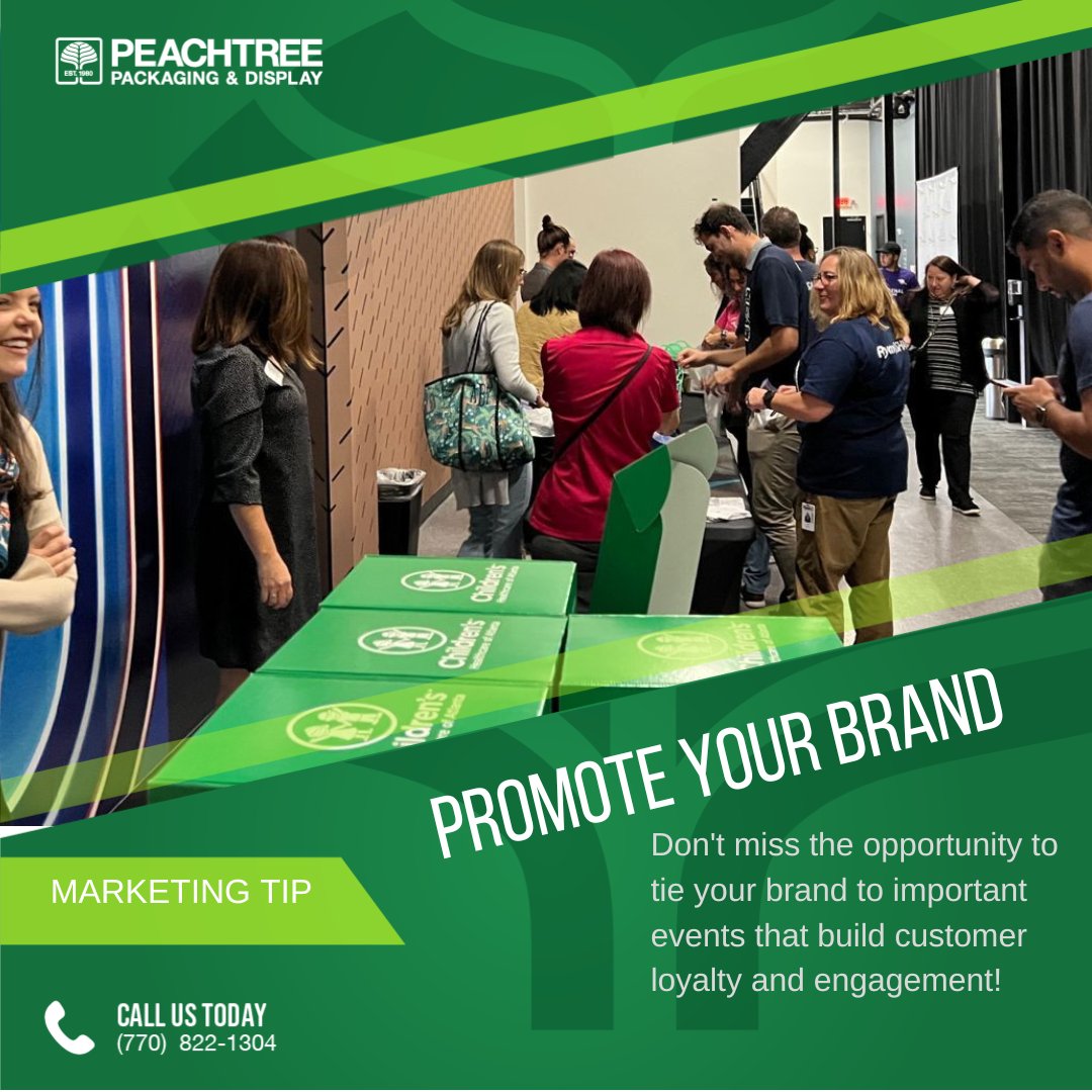ptreepackaging's tweet image. Event Marketing Tip: Stoke engagement with high-quality custom packaging and displays. Branded materials make your event memorable and create a sense of community!

peachtreepackaging.com

#atlantaevents #brandedevents #eventplanning #promotion #marketingtips