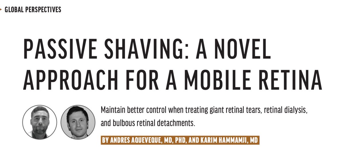 RetinaToday's tweet photo. Maintain better control when treating giant #retinaltears, #retinal dialysis, and bulbous #retinaldetachments with passsive shaving. https://t.co/fiBY7XG98W https://t.co/cVPavc6M1K