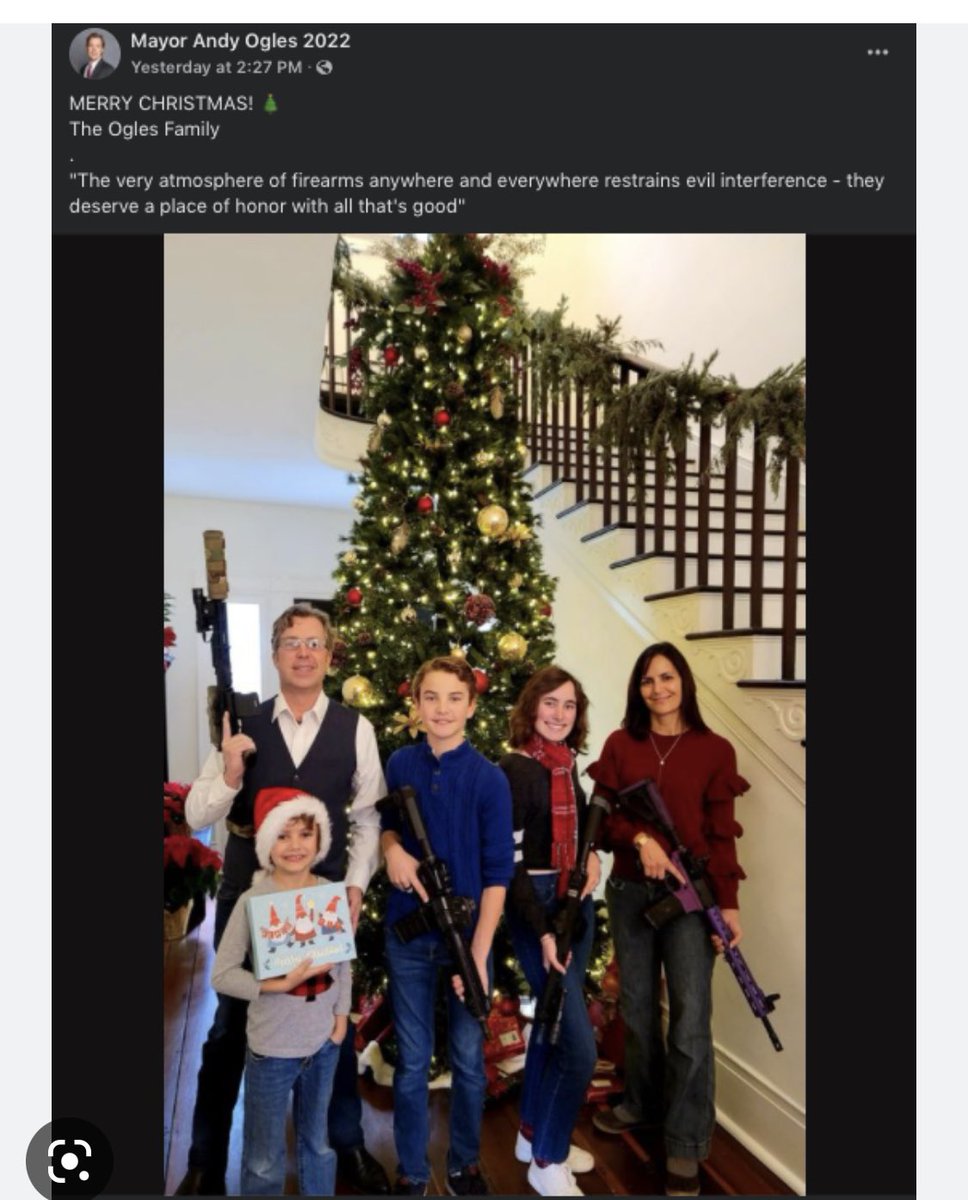Congress needs to act NOW! We ALL need to pay attention to who we elect into those seats. <a href="/AndyOgles/">Congressman Andy Ogles</a> Christmas card from 2022. #nashvilleschool