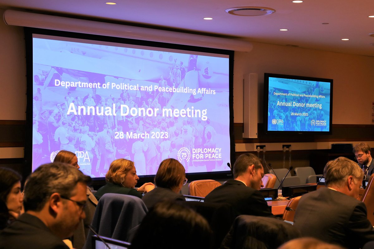 “Our Common Agenda, the developing New Agenda for Peace, and our own Strategic Plan are fully aligned in their focus on a reinvigorated multilateralism and investment in prevention and peacebuilding,” said @DicarloRosemary today at the DPPA Annual Donor meeting. #SupportDPPA