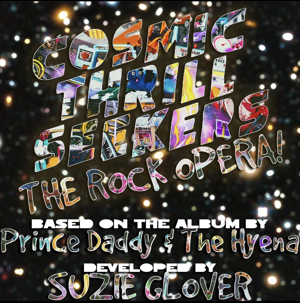 COSMIC THRILL SEEKERS is a punk-rock opera developed by <a href="/suzgloves/">suzie glover</a> based on the concept album by Prince Daddy &amp; the Hyena. 

Join us on March 31st at 8:30pm OR 10:30pm in Humanities 025 to celebrate and enjoy this show!!! 🤘🏽🎸