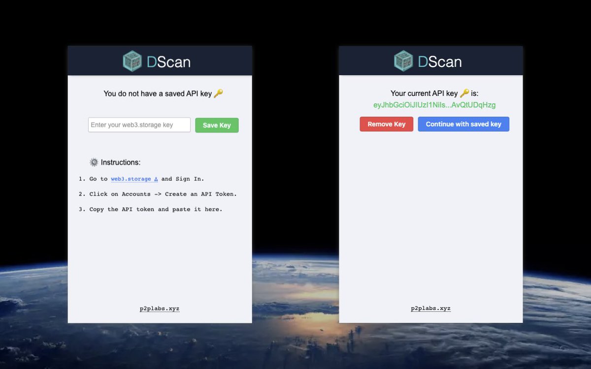 p2plabs_xyz's tweet photo. π» #DScan extension is the quickest way to upload and share data over @IPFS on the web!
π v3.2 (latest release): Store user's @Web3Storage API keys in local storage
Not your keys, not your data π
π Chrome web store: https://t.co/ZpRmqd2rWZ https://t.co/fT7QjpJvlR