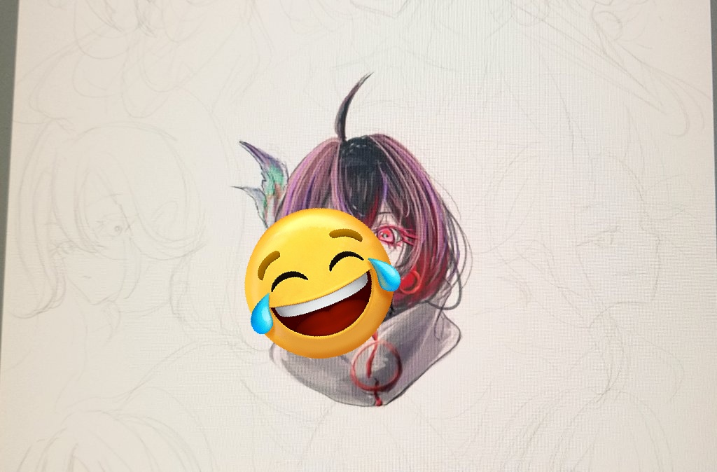 「新しい描き方模索してるけど、いよいよ立ち絵とかパーツ分け無理な絵柄になってきたw」|夜月ユウ@VirtualArtistのイラスト