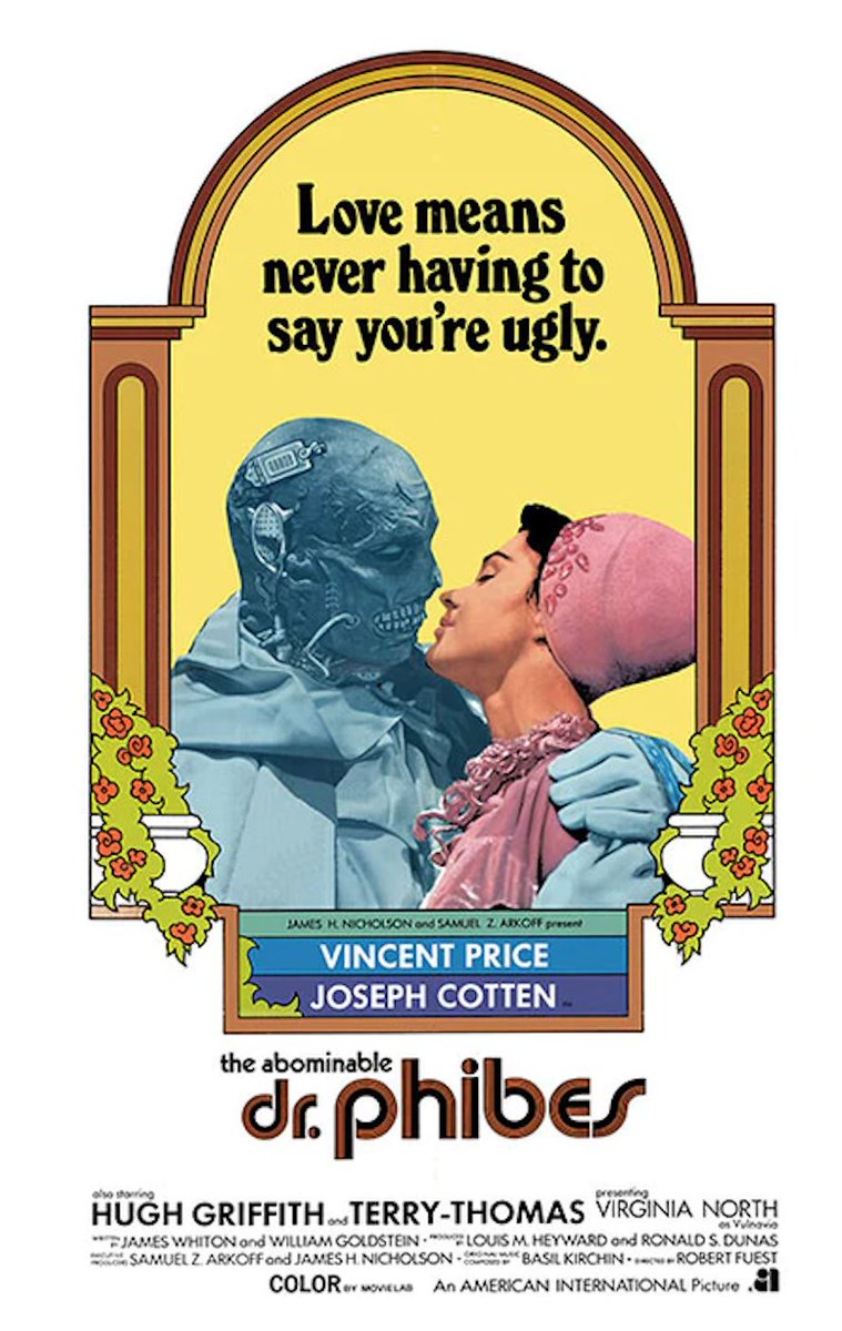 Dasgoot1's tweet image. The real horror in this film poster is that I bet you assumed the doctor was a man. 
#DrPhibes #Whostherealmonster