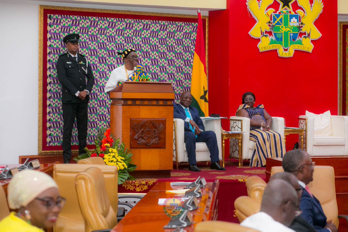 JoyNewsOnTV's tweet photo. If God is with you who can be against you - Bagbin encourages. 

Speaker of Parliament, Alban Bagbin slams Kamala Harris’ take on Ghana’s Anti-LGBTQ+ bill, calls out President Akufo-Addo.

Click on the link to watch: https://t.co/WfHcX4aLEq

#JoyNews https://t.co/0WtgHJBwYp