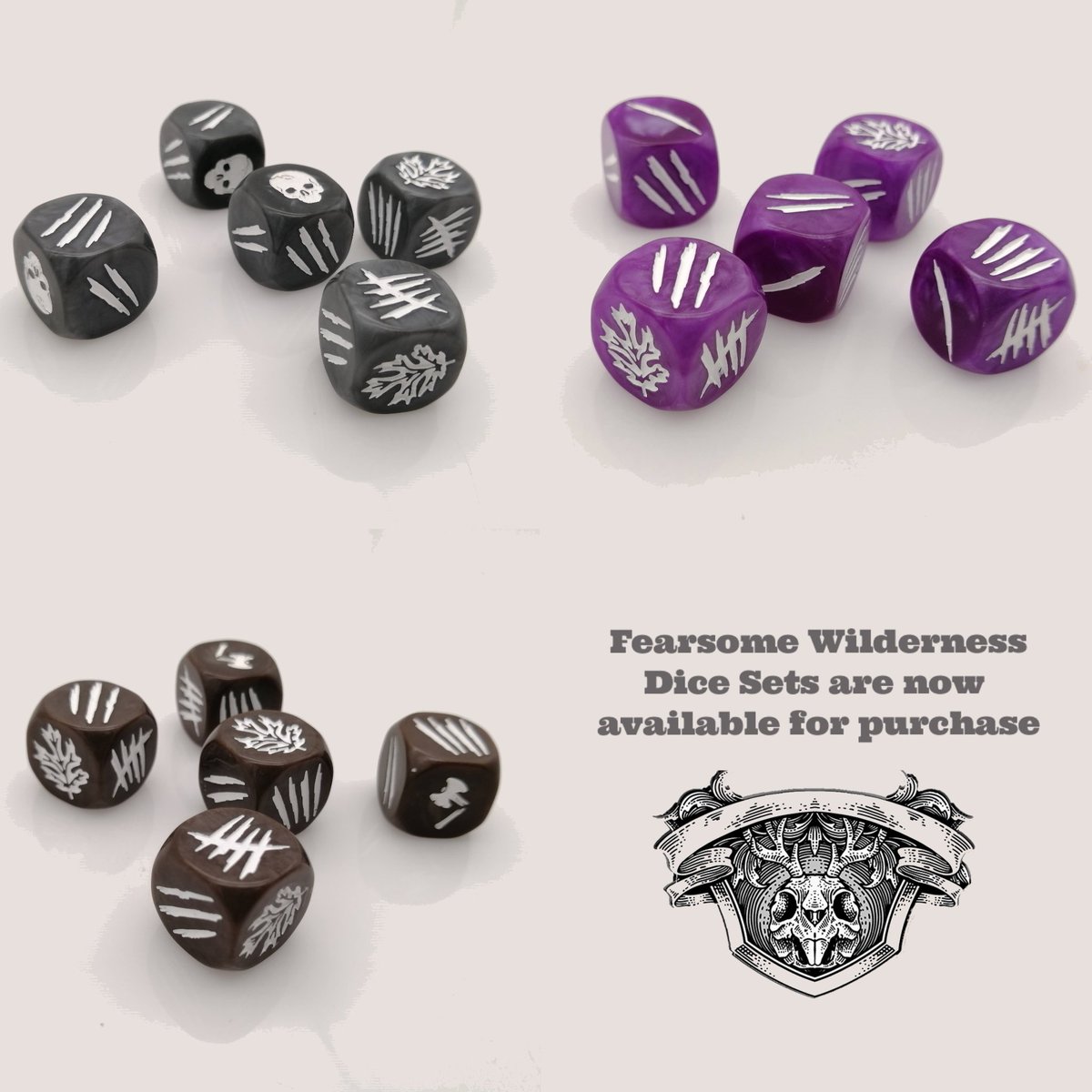 The official dice set for Fearsome Wilderness: The Roleplaying Game is is now available for purchase. Please help us spread the word to anyone who might be interested. Thank you! #fearsomewilderness
a.co/d/gvmZSRl