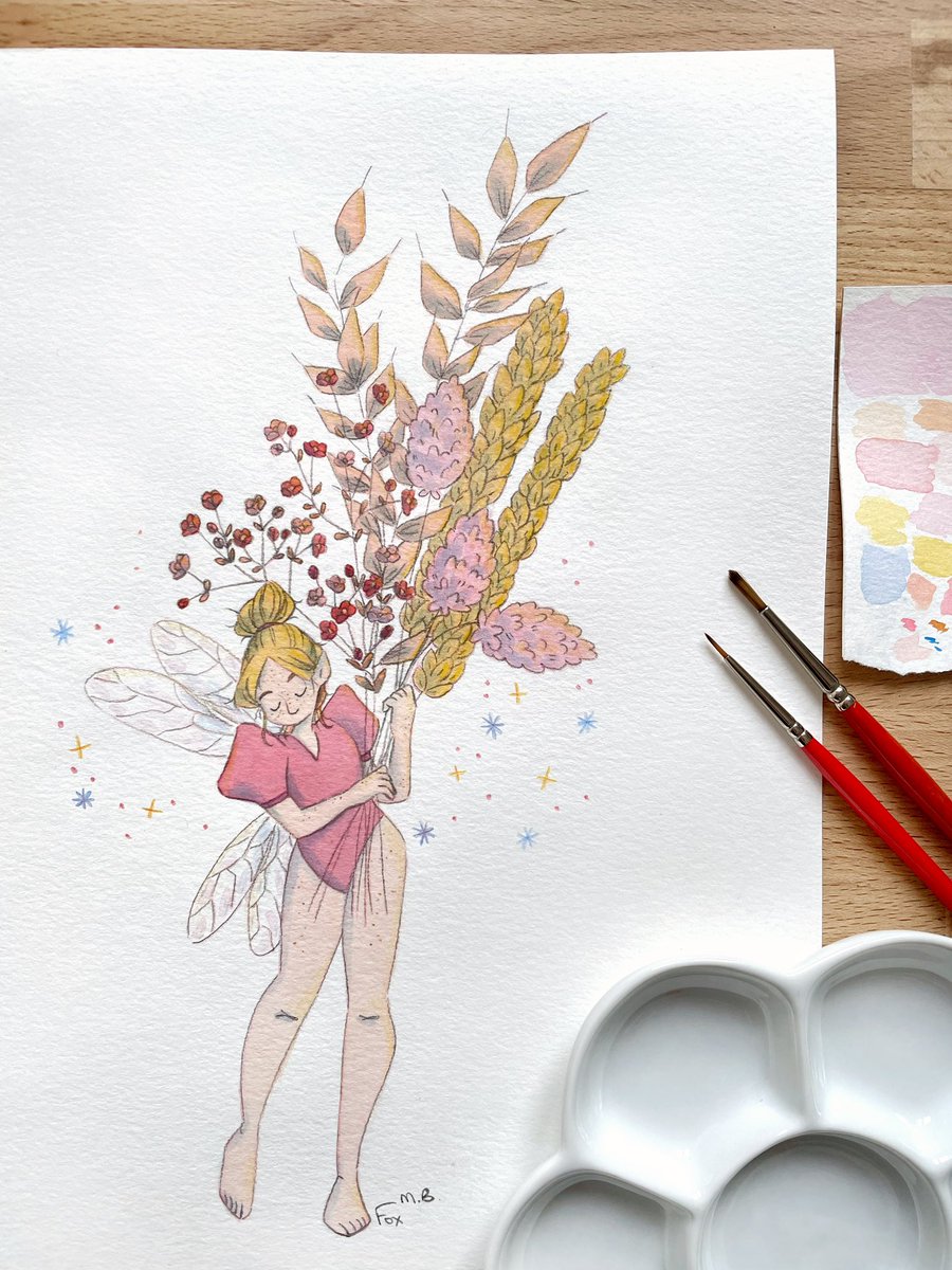Marinebce_art's tweet photo. Hi  #VisibleWomen !
I’m a French artist who does ink/watercolor traditional artwork ✨🌷🌿🦊 https://t.co/Kk7zbIRPA2
