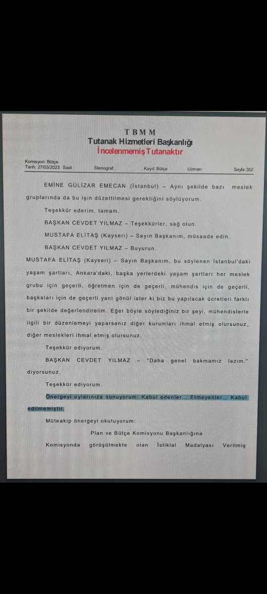 20 bin tl aldığımız için iyileştirme önerisini  reddetmişler . Hafızaları çok iyi olan biz MÜHENDİSLER  de bunu asla unutmayız... Sizde bilin...

#KamuMuhendisiTorbada 
#KamuMuehendisiTorbada 
#KamuMuhendisininHakkı 
#KamuMuehendisleri 
@kaMUhendisleri