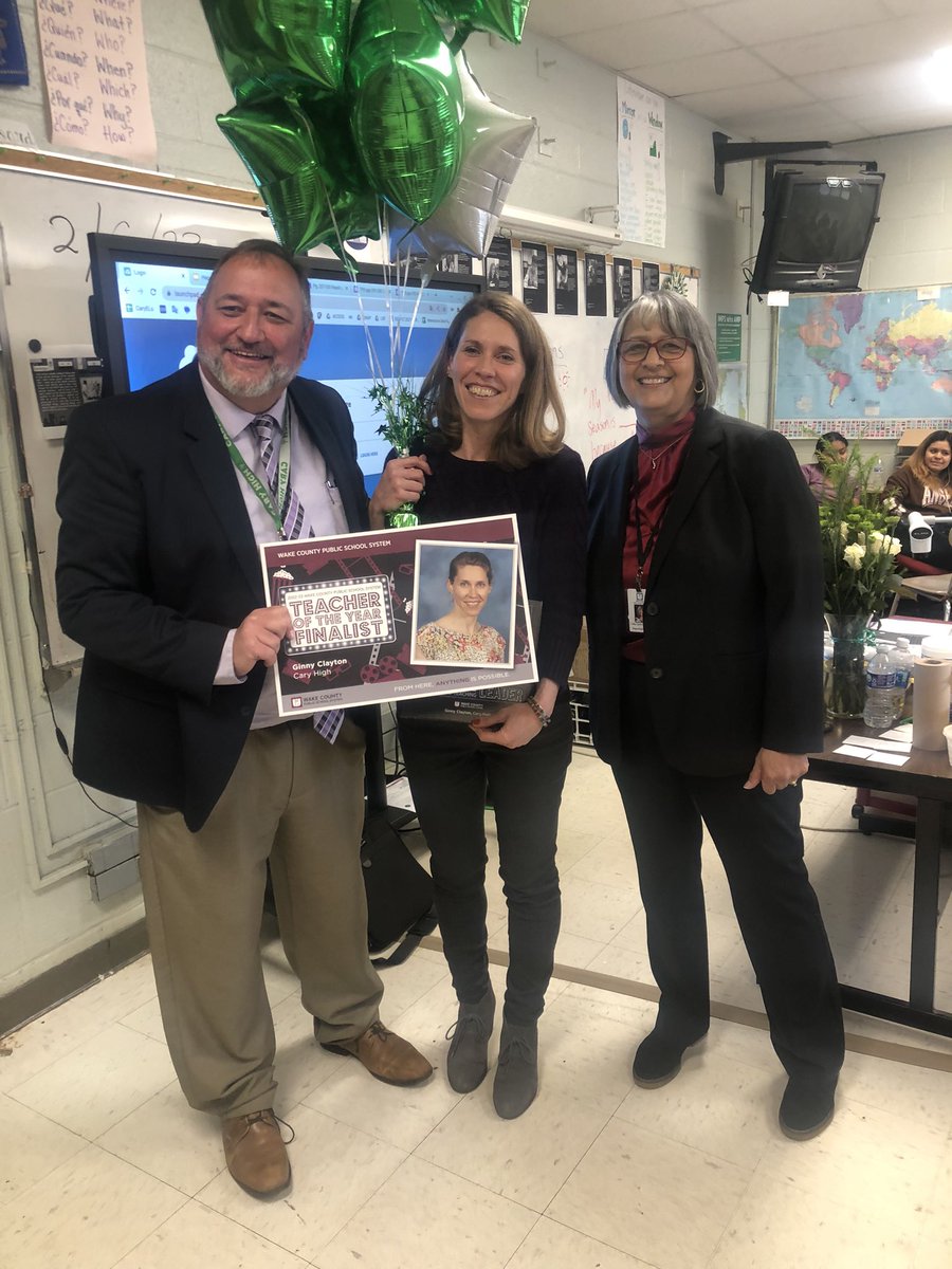 Top 10 Teacher of the Year Finalist!! Congratulations Ms. Clayton!!! This honor is well deserved!! We are so proud to call you a Cary HS IMP!! <a href="/PrincipalIMP/">Nolan Bryant</a>