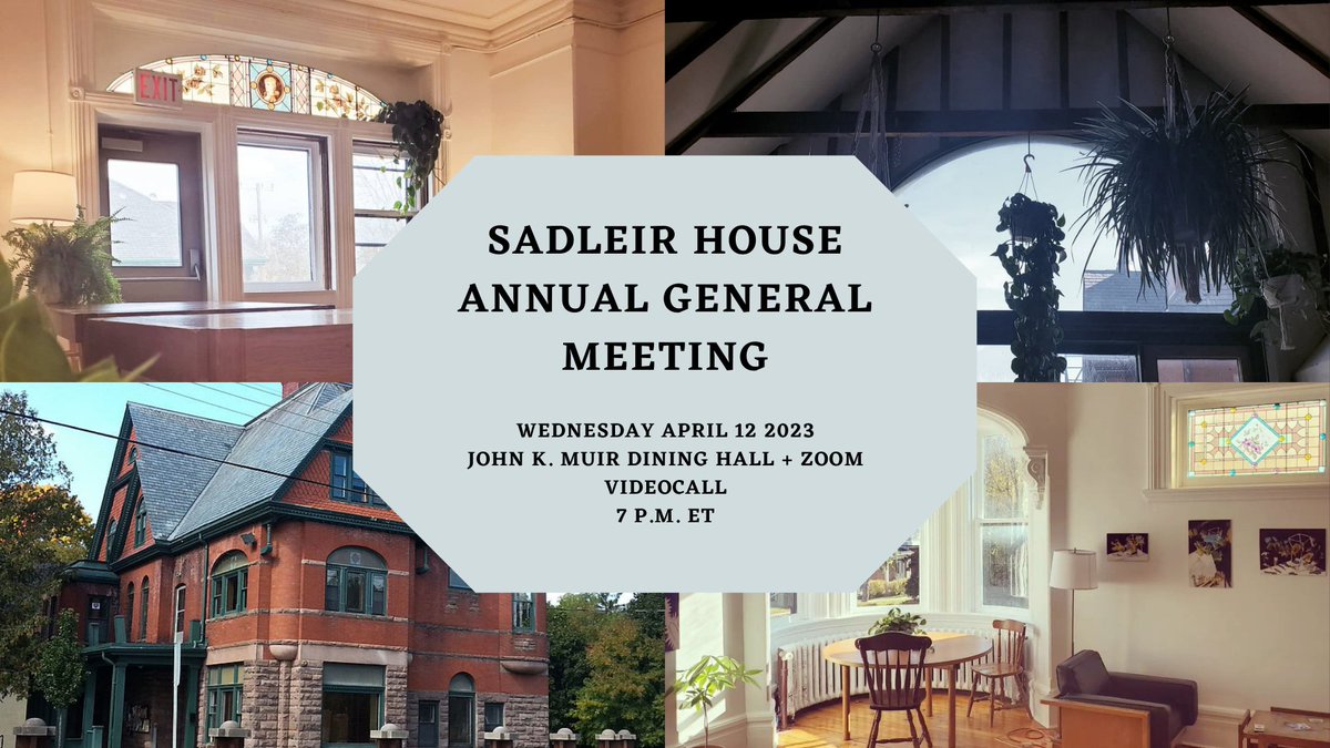 Our AGM is Wednesday April 12th @ 7pm ! It's a hybrid event so you can attend in person or via zoom. To register for zoom: trentu.zoom.us/meeting/regist… fb.me/e/13eGZLvyX