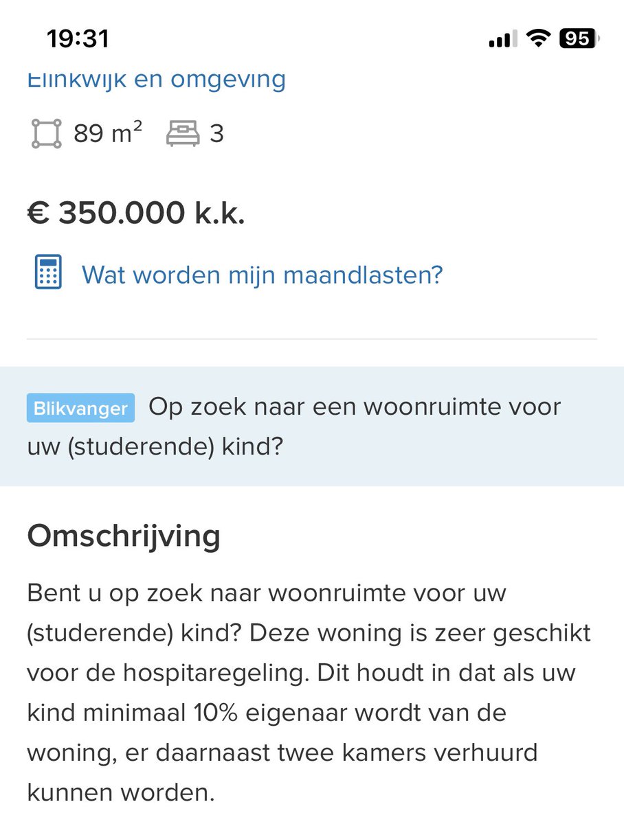 Makelaars zijn echt als de dood dat huizen ooit weer primair voor gezinnen worden he?