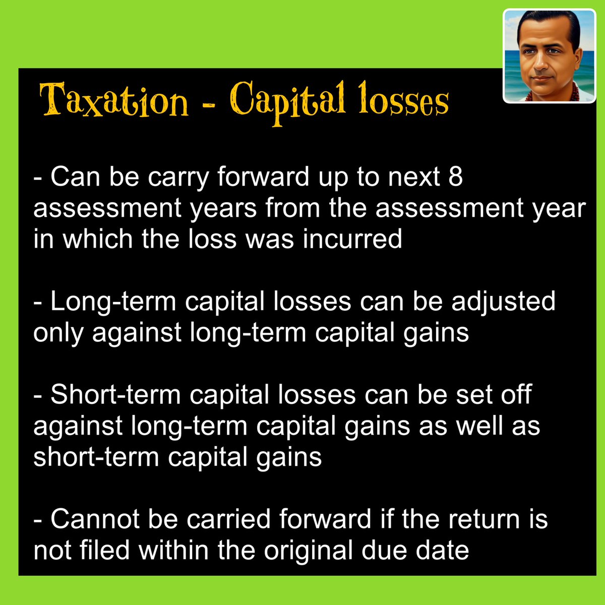 anilbudhraja's tweet image. #taxation #setoff #incometax #tax #taxreturns #capitalloss #capitalgainstax #wealthnirvana