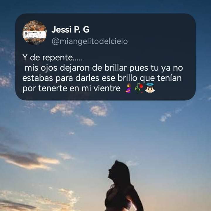 gigi_mos's tweet photo. 🥺 era mi regalo de navidad y la vida me lo arrebató 💔 no hay día en que no piense en ti mi pequeña cometita de amor 😔 te amo y te amaré por siempre...
#dueloperinatal #duelogestacional #mibebeenelcielo https://t.co/QQ13HaRoru