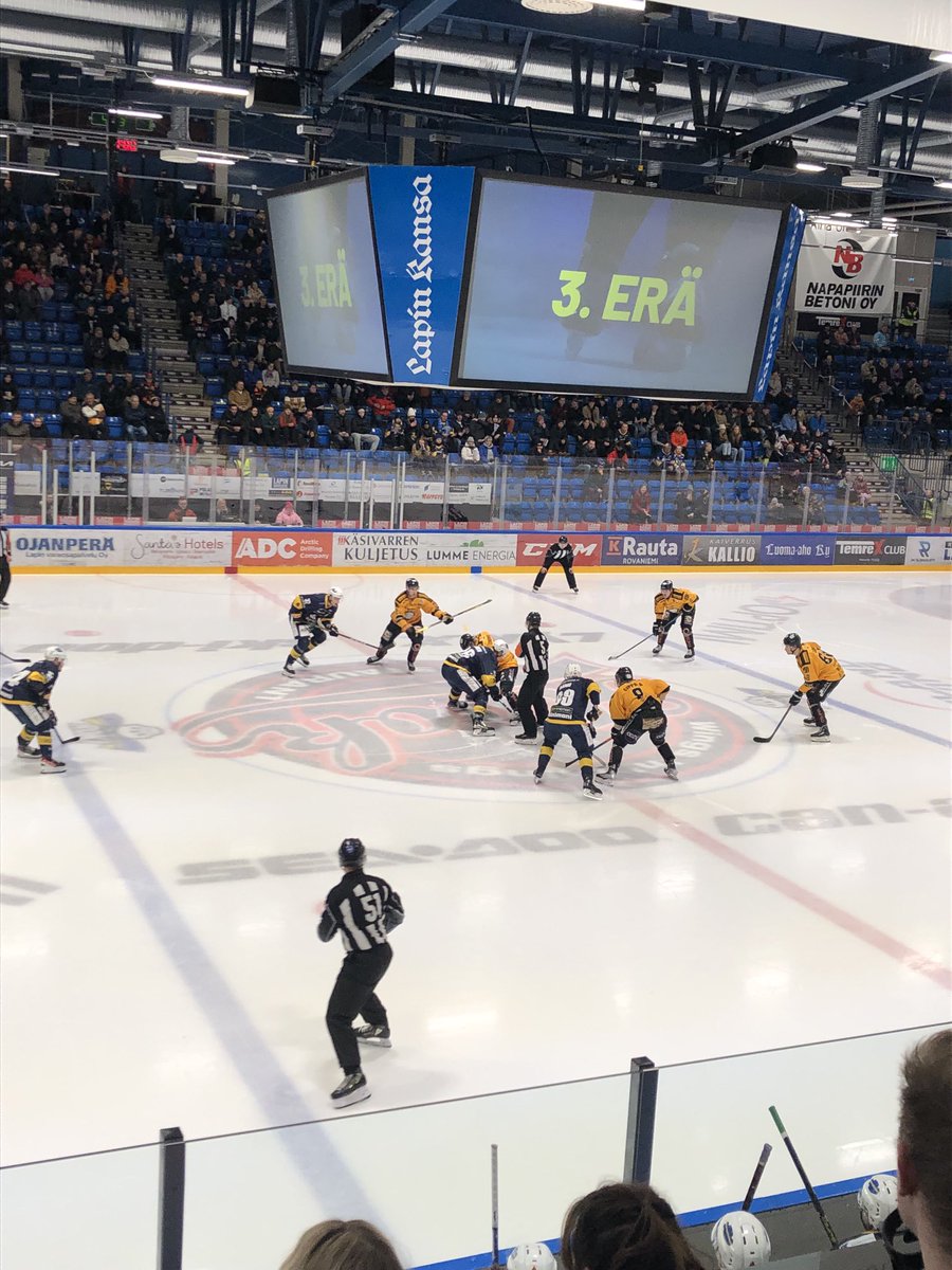 Ja sitten kolmanteen erään 4-1 tilanteessa! 💪🏼 #Mestis #Rovaniemi #LätkässäLappiin #LapinParhaatBileet