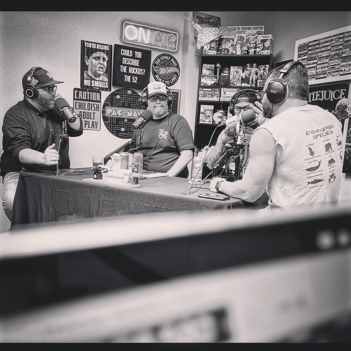 The52Podcast2's tweet photo. Episode 53 that’s a wrap, cut! Check the gate!
Last night we talked Steven Seagal
the new @netflix Waco American Apocalypse series and Tom Hanks!
#the52 #couldyoudescribetheruckus #illcheckitout #wedoinit #recordedinfrontofalivestudioaudience https://t.co/bZHeGGrObc