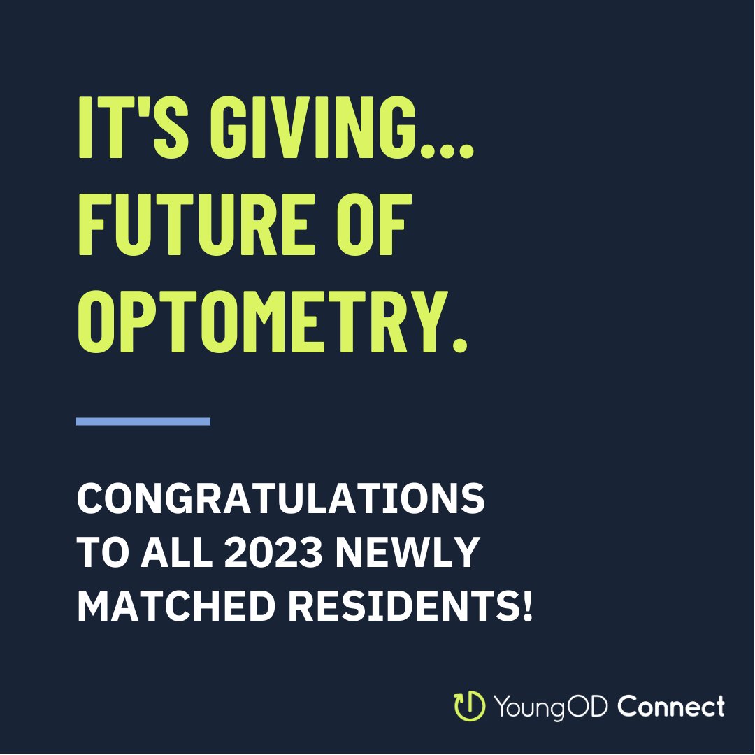 youngODconnect's tweet photo. You know who you are! π
It was such a joy to wake up + see everyone's #Match2023 announcements! The journey is only just beginning, + #YoungODConnect is here to support you on your way. For this moment though, take it all in + give yourself a good ole pat on the back. #MatchDay https://t.co/6frQgrctmr